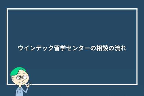 ウインテック留学センターの相談の流れ